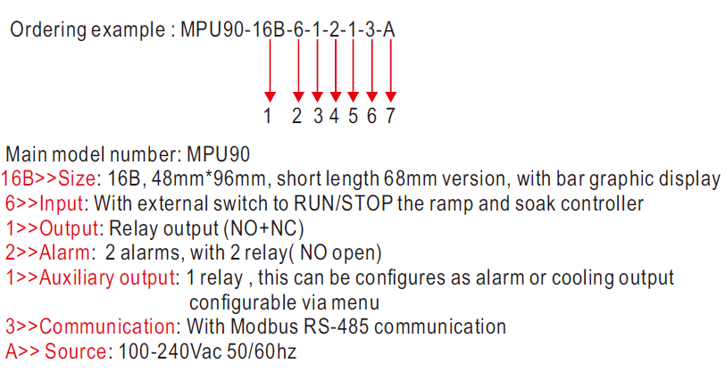 30 segments programmable temperature controller