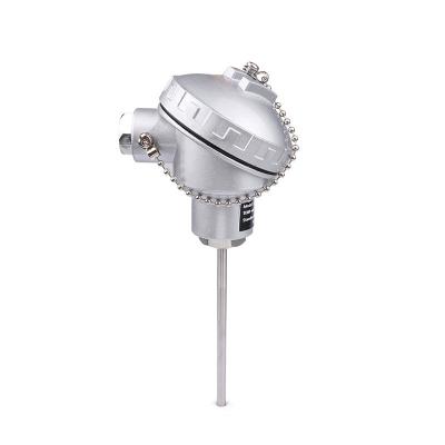 PT100 RTD sensor with adjustable compression fitting and connection box